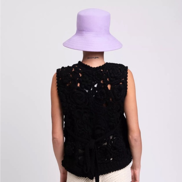 RRP €650 VALENTINO GARAVANI Rabbit Felt Bucket Hat Size M / 57 Logo Sweatband - Picture 5 of 8